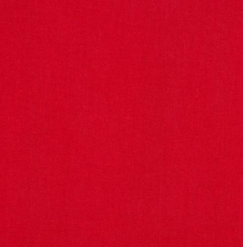 Tissu uni 100% Coton Rouge - vendu au mètre ou au 1/2 mètre
