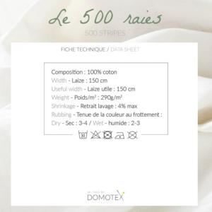 TISSU VELOURS COTELE NOIR- 100% coton - au mètre