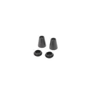 Embouts de cordon plastique noir