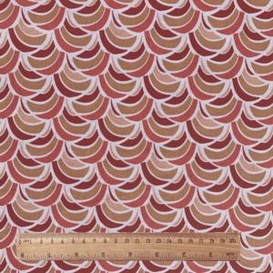 TISSU 100% COTON  IMPRIME - Ecailles - Au mètre