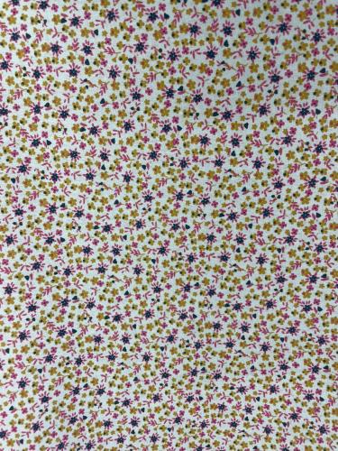 TISSU 100%  COTON  IMPRIME  FLEURS au mètre