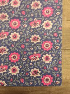 Tissu Demi Natté imprimé fleurs- Laize 150cm - Au mètre ou 1/2 mètre